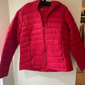 RED PUFFA JACKET